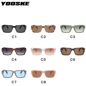 YOOSKE Brand de ochelari de Soare Patrati de Femei de Moda de Epocă Verde Ochelari de Soare pentru Barbati de Conducere Ochelari de Protectie UV Ochelari de Călătorie