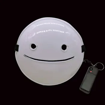 Desene animate Zâmbet Visele LED-uri Strălucire Măști Anime Cască Albă de Lumină Rece Măști Măști de Halloween Petrecere de elemente de Recuzită, Accesorii Cosplay