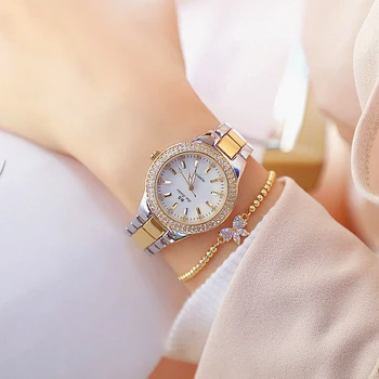 2022 Doamnelor Ceasuri De Mână Rochie Ceas De Aur Femei Cristal De Diamant Ceasuri Din Oțel Inoxidabil De Argint Ceas Femei Montre Femme 2021