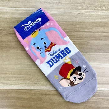 Disney 1buc moda Harajuku șosete de bumbac desene animate șosete Mickey/Minnie/Elsa model de imprimare non-alunecare de cauciuc șosete drăguț