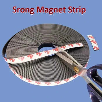 Puternic, Flexibil, Magnet Bandă Auto-Adezivă Bandă Magnetică Magnet de Cauciuc Banda de Lungime 39.37 inch