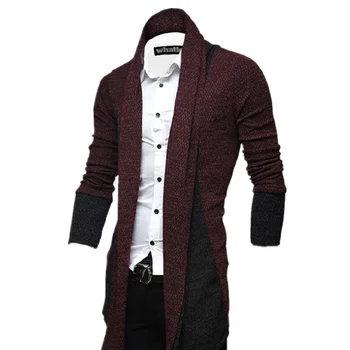 Plus dimensiune Omul Casual de Primavara Toamna Mozaic Pulover Mozaic Full Sleeve Cardigan Bărbați Îmbrăcăminte pentru Bărbați Pulover pulovere barbati nou
