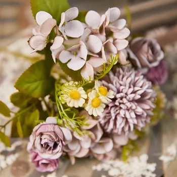 Sillks flori artificiale crescut cu musetel pentru decoratiuni de nunta de flori false cadouri cameră vaza masa Buchet de PERETE decor DIY