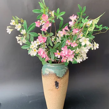 Trompeta Cățărătoare Ramură Flori Artificiale Petrecere Acasă Decorare Flori False DIY Aranjament Floral Material