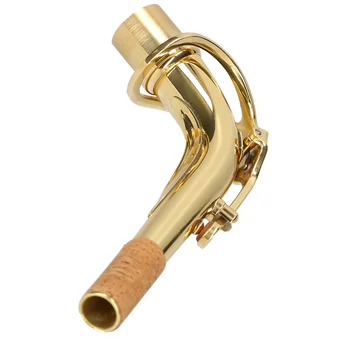 Muslady Saxofon Alto Gât Alamă Îndoiți Gât Sax Piesă De Schimb Saxofon Accesoriu