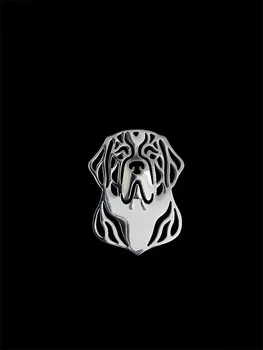La modă de înaltă calitate drăguț câine St. Bernard broșe și ace placate cu argint placat cu broșe bijuterii de moda
