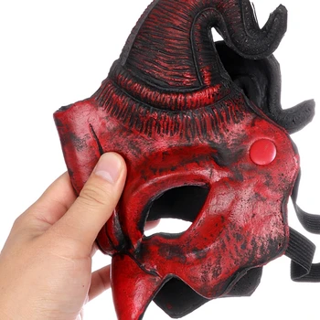 Groază Demon Accesorii Costum Masca Diavol Noutăți Creatură Mitică Halfmask