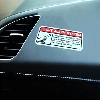 2 buc /Set Decalcomanii Auto Scrisori de Avertizare GPS-ul de Securitate de Alarmă Motocicleta Autocolante Anti-furt Decalcomanii Impermeabil Decalcomanii 10*4.4 cm
