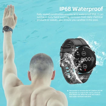 Noi Imilab W12 Ceas Inteligent Bărbați Monitor de Ritm Cardiac Ecran Monitor Somn Sports Tracker de Fitness Smartwatch Pentru IOS Android 2 buc