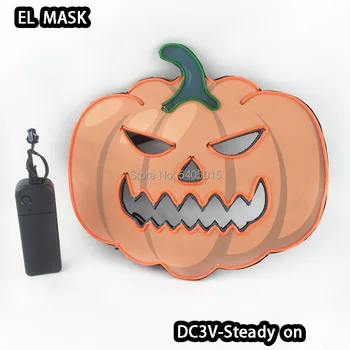 Unisex EVA Masca de Partid Luminos de Vacanță DIY Decorare de Desene animate de Dovleac Masca Fluorescenta Halloween Full LED Flash Masca