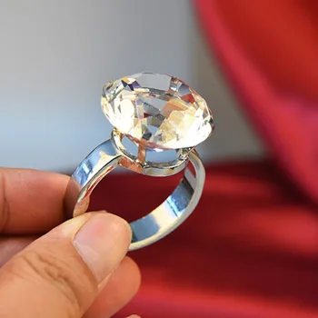 Cristal Mare Diamant Inel de Nunta Propunere de Valentine ' s Mărturisire Trimite Prietena Cadou de Ziua de nastere Decoratiuni Acasă Decore cu Cutie