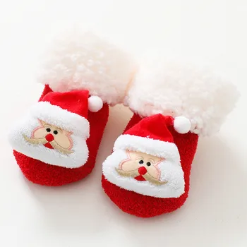 Șosete Pentru Copii De Crăciun Șosete Copii Moș Crăciun Șosete Moale, Talpa Non-Alunecare Copilul Băieți Fete Pantofi Șosete Șosete Scurte Șosete Podea