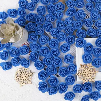 500Pcs Mini Spuma Crescut de 3,5 cm Pentru Urs Artificiale Capete de Flori DIY Meșteșug Cutie de Cadouri de Nunta de Petrecere Decorative Coroană de flori Decor Acasă
