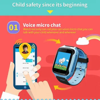 Copil drăguț GPS Ceas Inteligent Cu Lanterna Copilul Uita-te la Copii SOS Dispozitiv de Localizare Tracker în condiții de Siguranță Copilul Încheietura Ceasuri