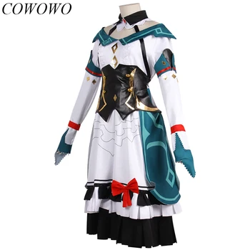 COWOWO Anime! Genshin Impact Katheryne Costum Joc Lolita Rochie Uniformă de Cosplay, Costume Party Joc de Rol Costum Pentru Femei 2021 NOI