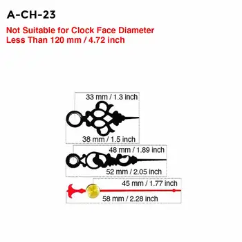 MCDFL Ceas de Perete de Epocă Mâinile Mecanism cu Săgeți pentru Birou cu Alarmă Mecanic Masa Centrală de Circulație Cuarț Ceas DIY Kit Piese