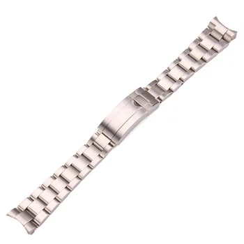 Potrivit pentru Rolex 20mm Otel Inoxidabil 316L Watchbands Bratara de Argint Periat de Metal Curbat End Înlocuirea Link-ul de Curea de Ceas