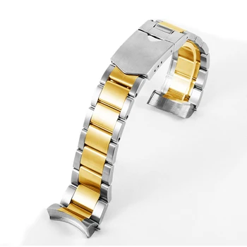 Solide din Oțel Inoxidabil Curea de Înaltă Calitate de Argint Inter Aur Watchband de Înlocuire Curea De Tudor Bărbați Ceas Lanț