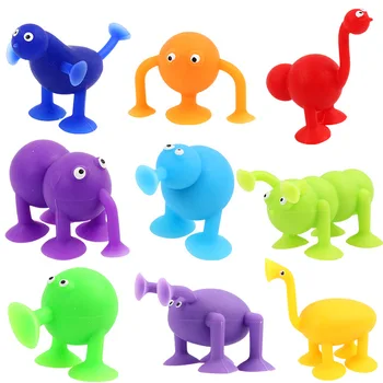 1 buc Forma de Animale Pop Pic de Fraieri Asamblate Fraier ventuza de Învățământ Bloc de Jucării și Cadouri pentru Copii Joc Distractiv