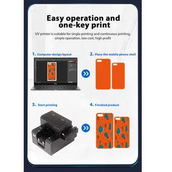 Epson L800 A4 Imprimanta UV Imprimarea Caz Telefon din Silicon material Plastic PVC TPU Card de Lemn Piatră Personalizate de Imprimare Model Model A4-6