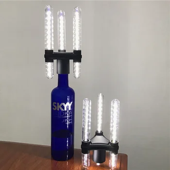 LED Sparkler Strobe Baton 3 Cap focuri de Artificii Intermitent Stick de Vin de Sticlă de Șampanie, Artificii Capac Dopuri pentru Bar, Club de Partid Decor