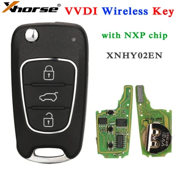 Xhorse VVDI Wireless Telecomanda Universala XNHY02EN Cheie Auto Pentru Hyundai Stil pentru VVDI2 VVDI Instrument-Cheie sau Max Pro