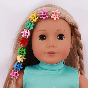 Accesorii papusa de Plastic, Ac de păr Multicolor de Flori/Model Animal Pentru Fete 18Inch American Doll Dress Up Accesorii Coafura