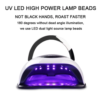LED Lampa UV Pentru Uscare Gel Lac 10s Uscare Rapida Lampa de Unghii cu Led Uscător Pentru Unghii Instrumente de Manichiura Cu Timer Si Senzor Inteligent
