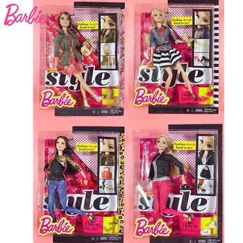 Jocuri Barbie originale Păpuși Stil Star de Moda Vis Conac Organism Articulat Articulațiilor Muta Printesa Jucarii pentru Fete Fashionista Set