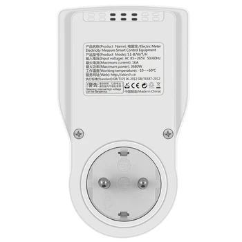 220V AC WIFI, Socket Inteligent Digital Wattmeter UE Plug Contor de Energie Consumul de energie Electrică de Putere Kilowatt Putere Contor de Energie