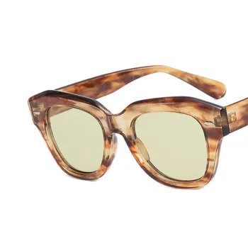 DYTYMJ Noi, Supradimensionate, ochelari de Soare Femei Protecție UV Epocă Leopard ochelari de Soare Barbati Hip Hop de Epocă Gotică Gafas De Sol Mujer