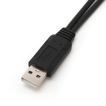 Mai nou 1 BUC USB Portabil de sex Masculin Universal Micro USB Dual de sex Masculin Adaptor Y Splitter Cablu #L060# nou cald