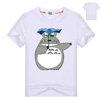 Desene animate pentru copii Totoro Print Cotton T camasa Pentru Fata/Baiat Anime T-Shirt pentru Copii Fete Kawaii Îmbrăcăminte