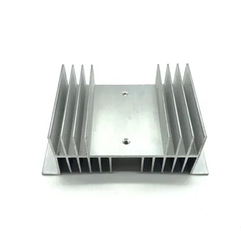 RSS radiatorul de Aluminiu de 20-60A Sunet de Argint Solid state Releu Radiator Radiator pentru o Singură Fază de 50*70*125mm