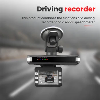 Detector de Radar DVR Auto 2 In 1 Dash Cam Auto-înregistrare Video Full HD 1080P Masina Viteza de Curgere Detector de Radar Limba rusă