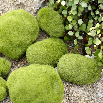 Artificiale Spumă Verde Mușchi Minge de Piatră Fals Plante Decoratiuni de Simulare a Plantelor DIY Acasă Grădină cu Gazon, cu Podea Podoabe