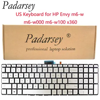 Padarsey Înlocuire NE Tastatura pentru HP Envy m6-w m6-w000 m6-w100 x360 Laptop din Seria de Fundal Nici un Cadru de Argint