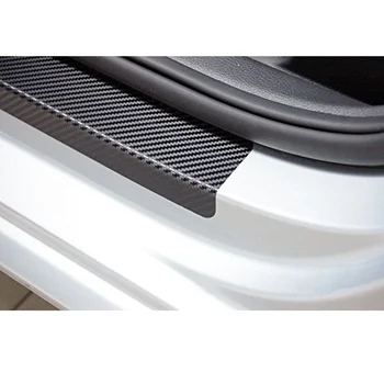 4D Fibra de Carbon Mașină Pragului de Ușă Autocolant Anti Scratch Niciunul Alunecare Auto Ușă de Protecție a Pragului de Uzură Pentru Mitsubishi ASX Styling Auto