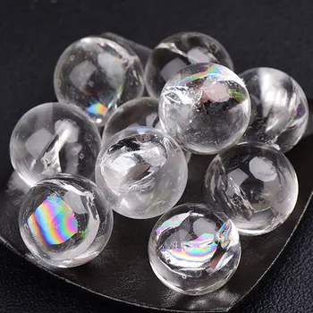 Naturale Curcubeu Clar Crytsals Balonul de Cuarț Pietre pretioase Bijuterii de Cristal Divinație Globul de Vindecare Reiki Decor Acasă Meserii DIY Cadou 1 buc