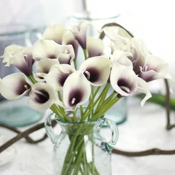5pcs Flori Artificiale PU Calla Lily flores Buchete de Nunta de Decorare Flori False Acasă Decor de Toamnă Plante Artificiale