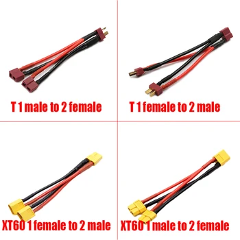 XT60 T TRX Serial Paralel Conector Baterie de sex Masculin/de sex Feminin Cablu Dual Extensie Y Splitter12AWG Silicon Sârmă pentru RC Lipo Motor