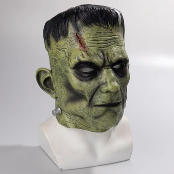 Groază Frankenstein Măști De Cosplay De Halloween, Carnaval, Bal Mascat Costume, Recuzită Fata Complet Latex Baluri