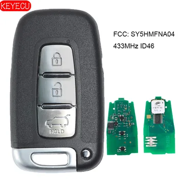 KEYECU Inteligent de la Distanță cheie de Intrare fără cheie Telecomanda 3 butoane 433MHz Cu Cip ID46 pentru Kia K2 K5 Noul Sportage
