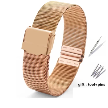Milanese Loop de sex feminin de Simplu watchband 12 13 14 15 16 17 18 19 20 22mm metal weave tendință de moda brățară Pentru DW AR watchband
