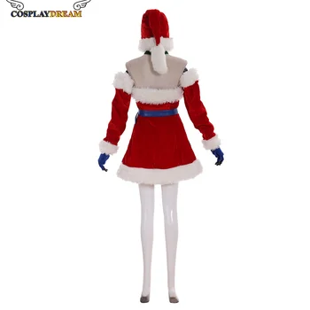 Joc LOL Miss Fortune cosplay costum de Vânător de Recompense Miss Fortune sexy rochie de crăciun și pălărie, costum pentru femei