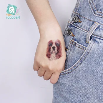 Mic Animal Drăguț Impermeabil Tatuaj Temporar Autocolant Câini și Pisici de Companie tatuaje Body Art Parte Bărbați Femei Fals Taty Tatuaje