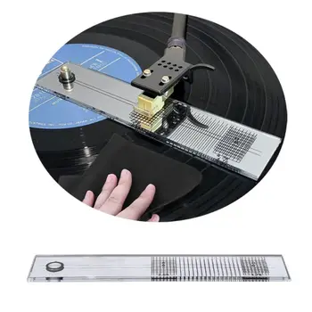 Placă turnantă Phono Fonograf Cartuș de Ajustare Conducător de Calibrare Gauge LP Stylus Aliniere Raportor Instrument