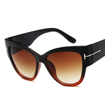 Marcă de Designer Ochi de Pisica pentru Femei ochelari de Soare pentru Femei Gradient Dot ochelari de Soare Mari Oculos feminino de sol UV400
