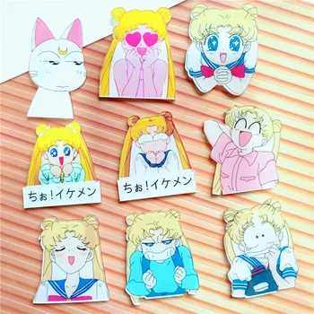 20BUC Aleatoare Drăguț Anime Japonez Film Sailor Moon Insigna Mici Acrilice Pin en-Gros Cat Broșă Pin Cadouri pentru Fani și Prieteni